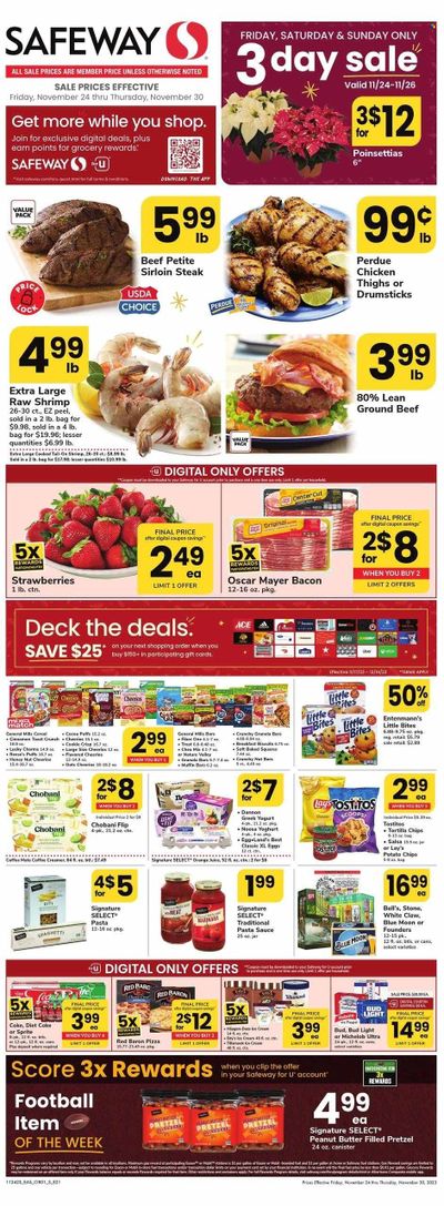 Safeway (DC) Weekly Ad Flyer Specials November 24 to November 30, 2023