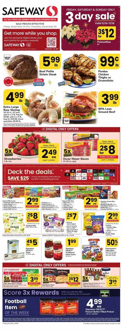 Safeway (MD) Weekly Ad Flyer Specials November 24 to November 30, 2023