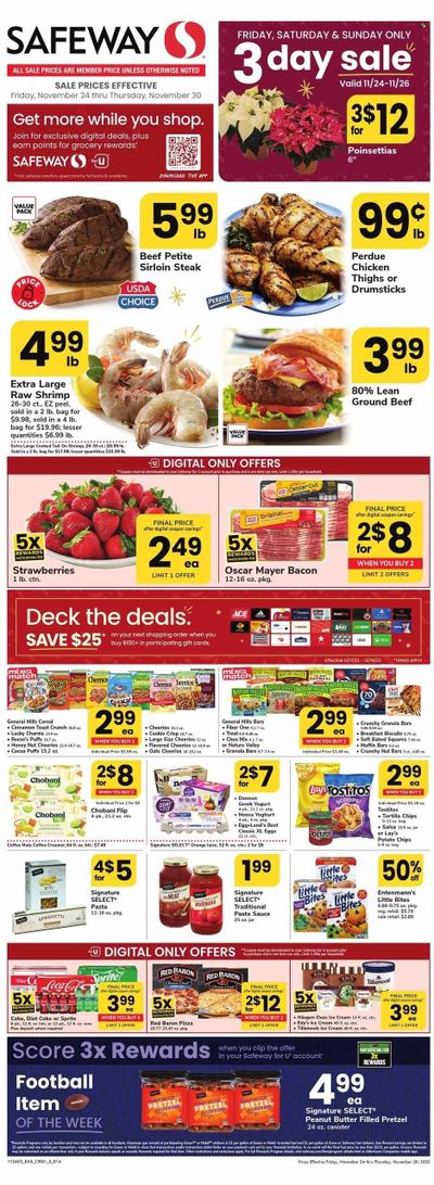 Safeway (MD) Weekly Ad Flyer Specials November 24 to November 30, 2023