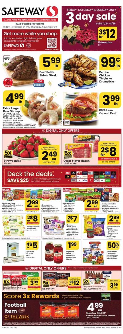Safeway (MD) Weekly Ad Flyer Specials November 24 to November 30, 2023