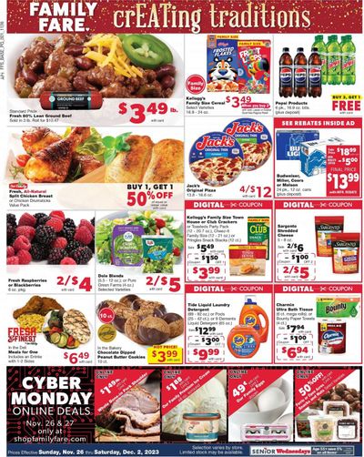 Family Fare (MI) Weekly Ad Flyer Specials November 26 to December 2, 2023