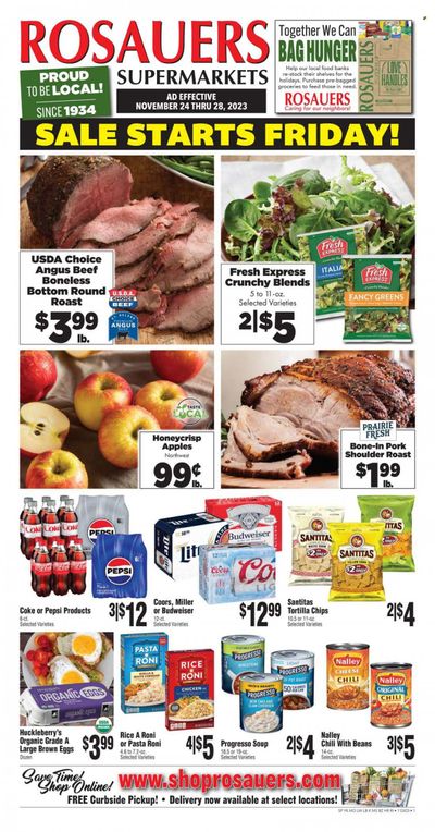 Rosauers (ID, MT, OR, WA) Weekly Ad Flyer Specials November 24 to November 28, 2023