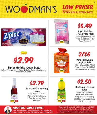 Woodman's Markets (IL, WI) Weekly Ad Flyer Specials November 23 to November 29, 2023