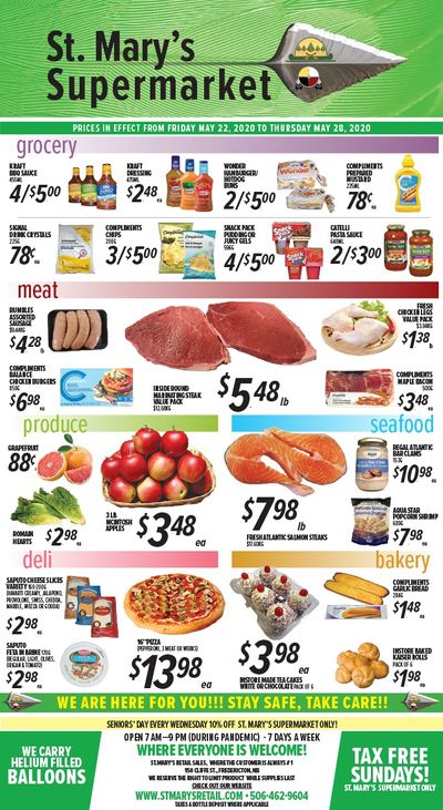 St. Mary's Supermarket Flyer May 22 to 28