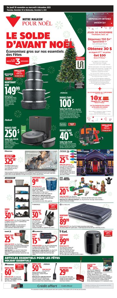 Canadian Tire (QC) Flyer November 30 to December 6