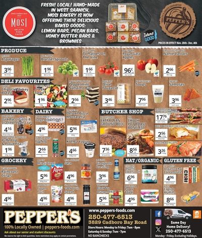 Pepper's Foods Flyer November 28 to December 4