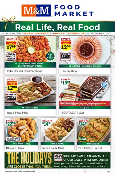 M&M Food Market (ON) Flyer November 30 to December 6
