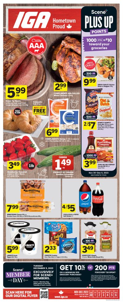 IGA (SK, MB & ON) Flyer November 30 to December 6