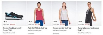 Reebok Canada Cyber Week Deals: Doorcrashers Starting at $20 + 40% off Sitewide with Promo Code