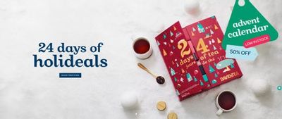 DAVIDsTEA Canada: 24 Days of Holideals: Save 50% on Advent Calendars November 29th Only