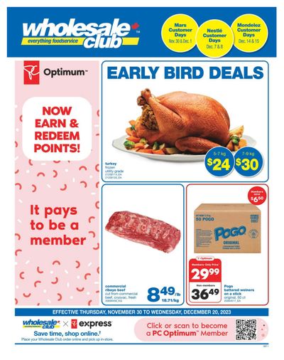 Wholesale Club (ON) Flyer November 30 to December 20