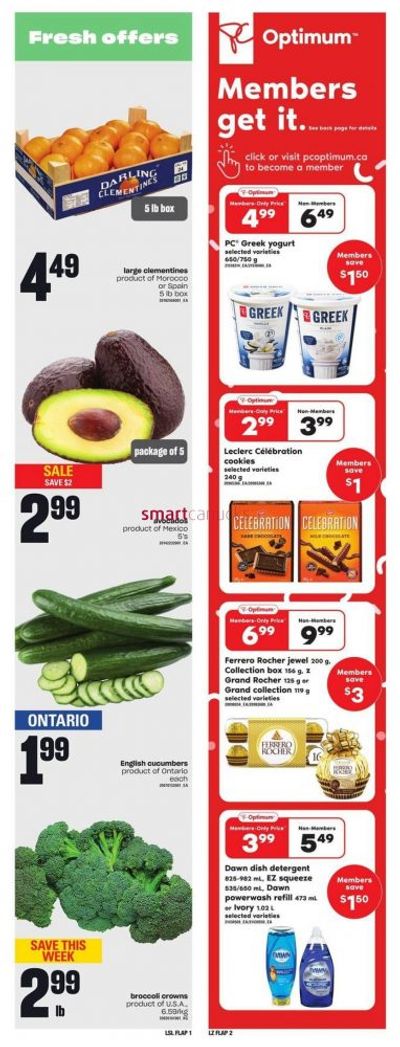 Loblaws Ontario PC Optimum Offers and Flyer Deals November 30th – December 6th