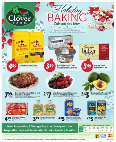 Clover Farm (Atlantic) Flyer November 30 to December 6