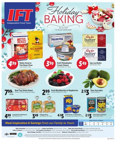 IFT Independent Food Town Flyer November 30 to December 6