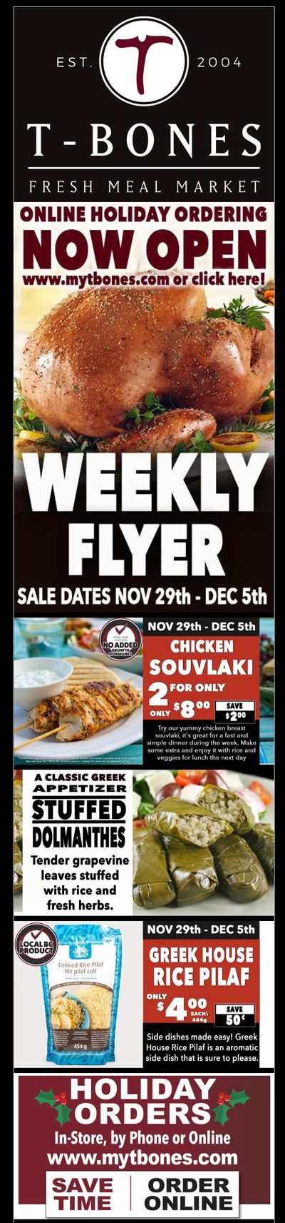 T-Bone's Flyer November 29 to December 5