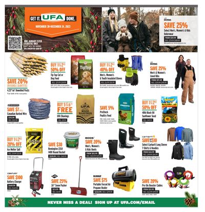 UFA Co-operative Limited Flyer November 30 to December 24