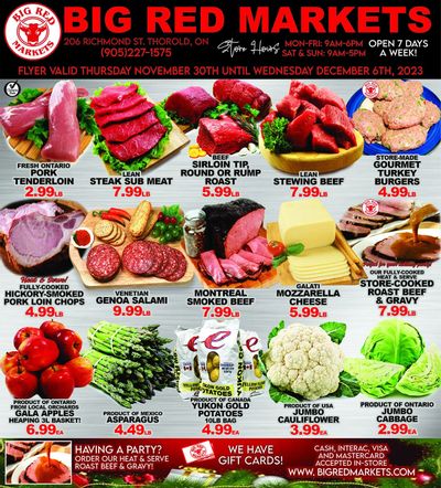 Big Red Markets Flyer November 30 to December 6