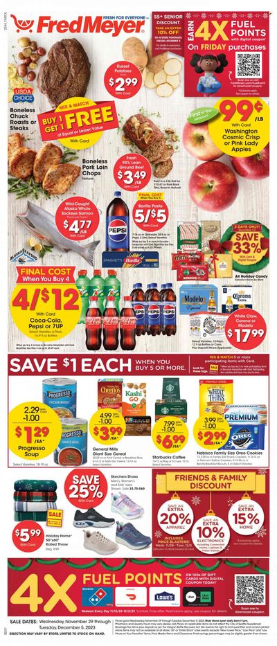 Fred Meyer (WA) Weekly Ad Flyer Specials November 29 to December 5, 2023