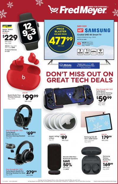 Fred Meyer (WA) Weekly Ad Flyer Specials November 29 to December 5, 2023