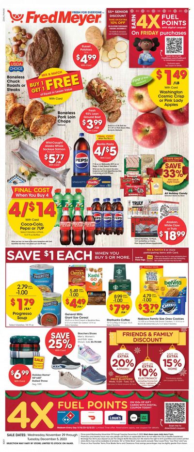 Fred Meyer (AK) Weekly Ad Flyer Specials November 29 to December 5, 2023