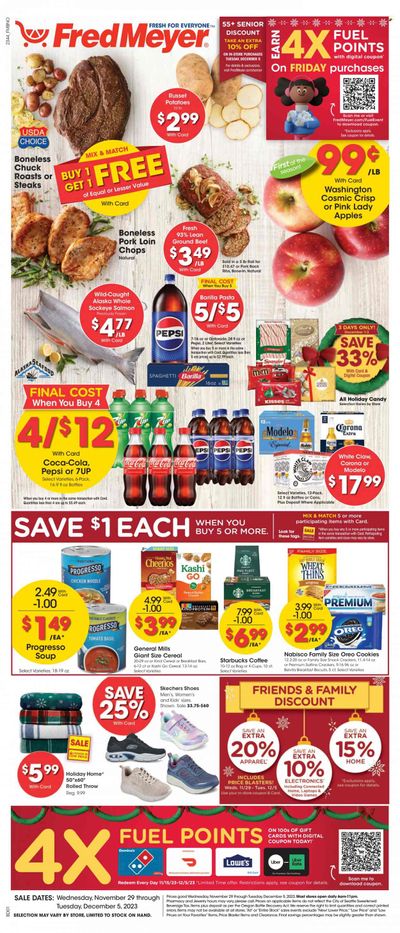 Fred Meyer (WA) Weekly Ad Flyer Specials November 29 to December 5, 2023