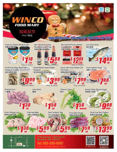 WinCo Food Mart (HWY 7) Flyer November 30 to December 6