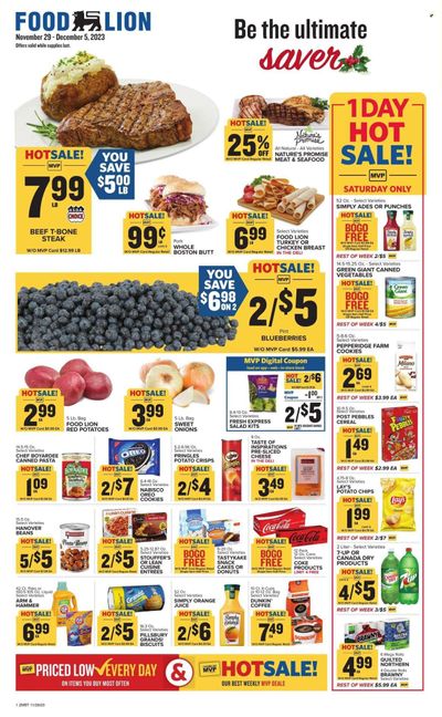 Food Lion (MD) Weekly Ad Flyer Specials November 29 to December 5, 2023