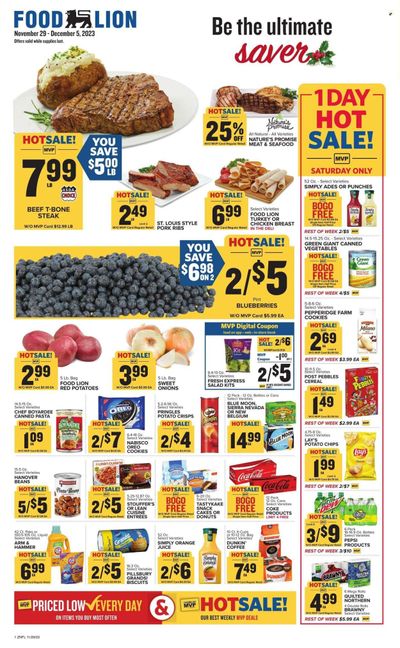 Food Lion (NC) Weekly Ad Flyer Specials November 29 to December 5, 2023