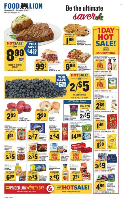 Food Lion (NC) Weekly Ad Flyer Specials November 29 to December 5, 2023