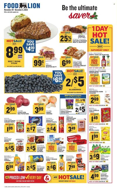 Food Lion (PA) Weekly Ad Flyer Specials November 29 to December 5, 2023