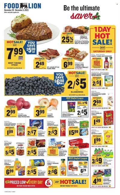 Food Lion (SC) Weekly Ad Flyer Specials November 29 to December 5, 2023