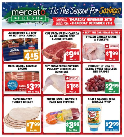 Mercato Fresh Flyer November 30 to December 6
