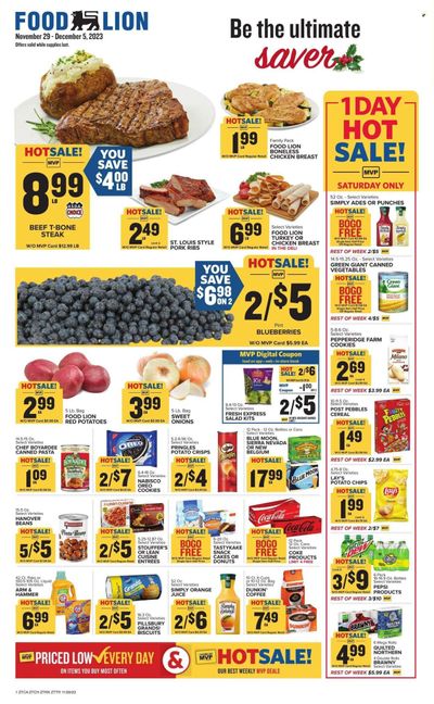 Food Lion (TN) Weekly Ad Flyer Specials November 29 to December 5, 2023