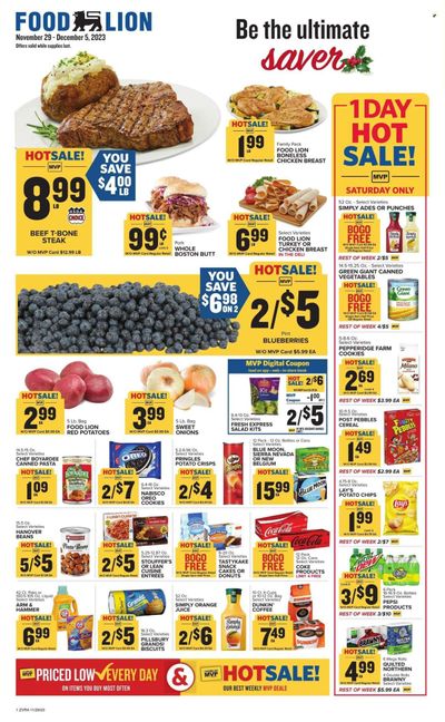 Food Lion (VA) Weekly Ad Flyer Specials November 29 to December 5, 2023
