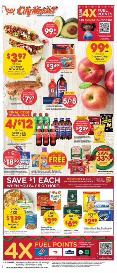 City Market (CO, UT, WY) Weekly Ad Flyer Specials November 29 to December 5, 2023