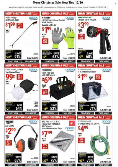 Harbor Freight Weekly Ad Flyer Specials November 29 to December 26, 2023