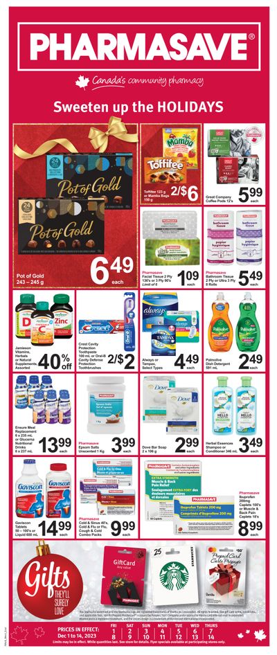 Pharmasave (West) Flyer December 1 to 14