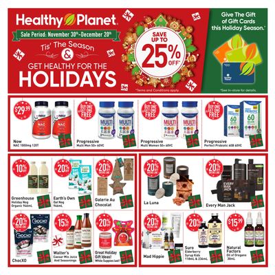 Healthy Planet Flyer November 30 to December 20