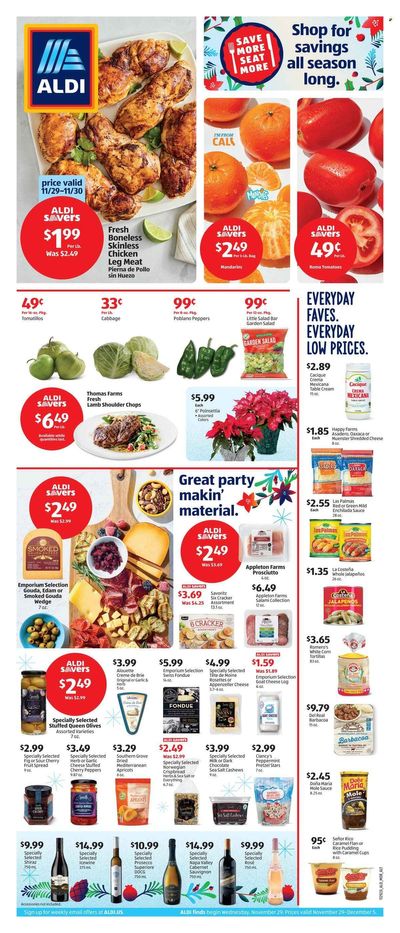ALDI (CA) Weekly Ad Flyer Specials November 29 to December 5, 2023