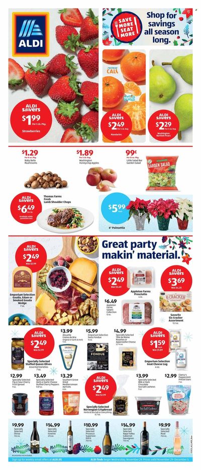 ALDI (CA) Weekly Ad Flyer Specials November 29 to December 5, 2023