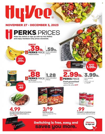 Hy-Vee (IA, IL, MN, MO, SD) Weekly Ad Flyer Specials November 27 to December 3, 2023