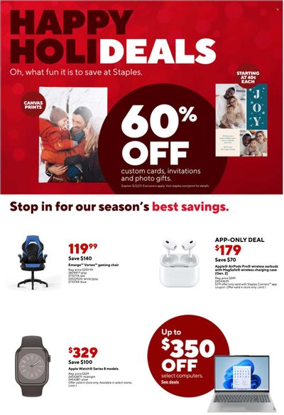 Staples Weekly Ad Flyer Specials November 26 to December 2, 2023