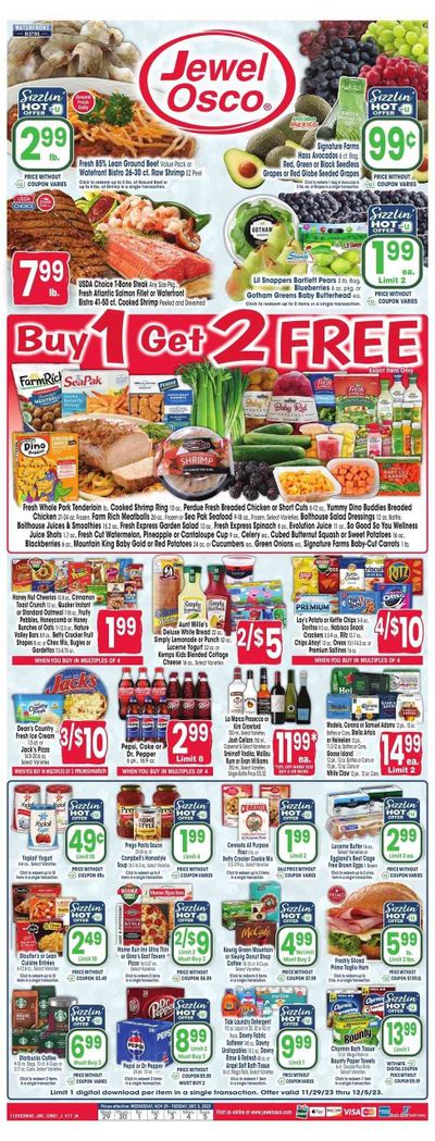 Jewel Osco (IA) Weekly Ad Flyer Specials November 29 to December 5, 2023