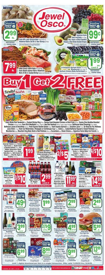 Jewel Osco (IL) Weekly Ad Flyer Specials November 29 to December 5, 2023