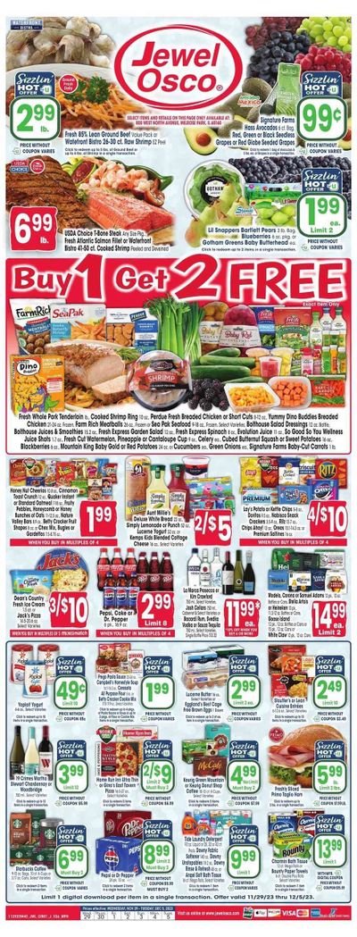 Jewel Osco (IL) Weekly Ad Flyer Specials November 29 to December 5, 2023