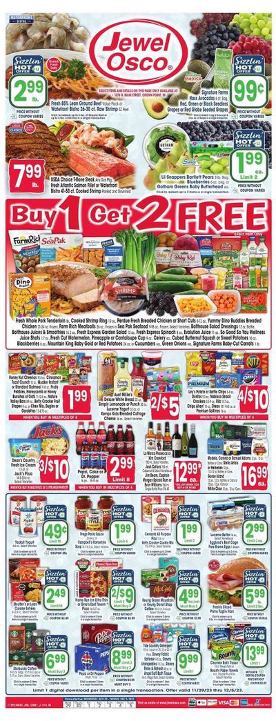 Jewel Osco (IN) Weekly Ad Flyer Specials November 29 to December 5, 2023