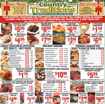 Country Traditions Flyer November 30 to December 7