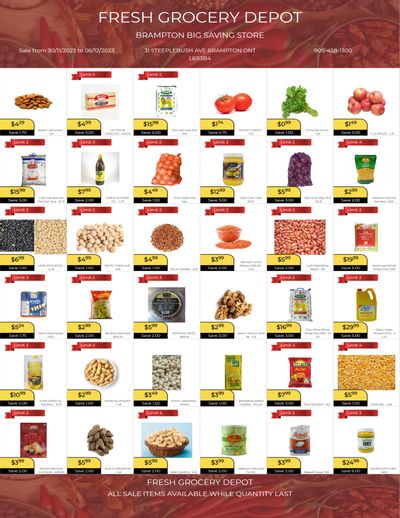 Fresh Grocery Depot Flyer November 30 to December 6 Fresh Grocery Depot Flyer November 30 to December 6