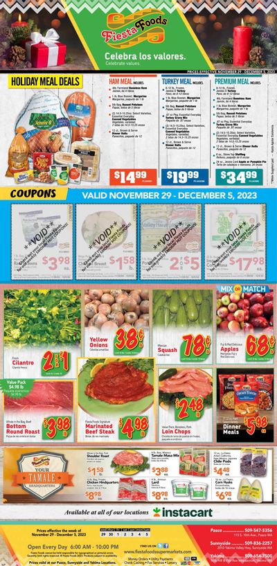 Fiesta Foods SuperMarkets (WA) Weekly Ad Flyer Specials November 29 to December 5, 2023