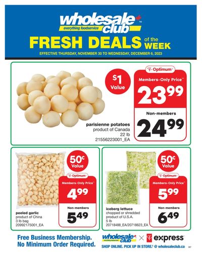 Wholesale Club (ON) Fresh Deals of the Week Flyer November 30 to December 6